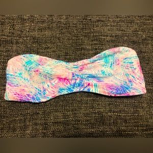 PINK Victoria’s Secret Bralette in Tropical Pink & Blue Palm Leaf Pattern Size M